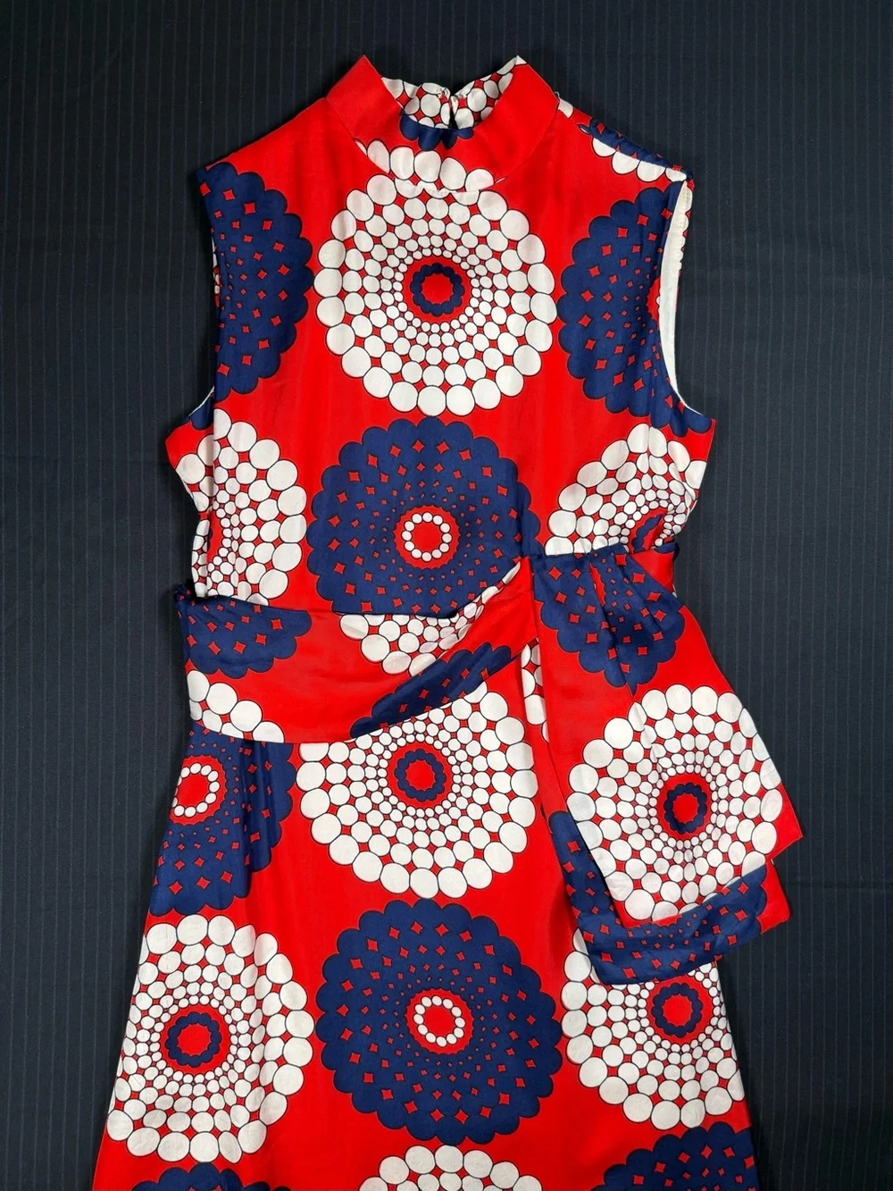 Vintage Mod Floral Geometric Shift Dress - Picture 3 of 16